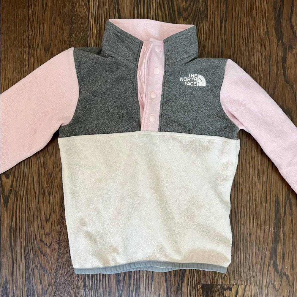 The North face fleece pullover sweater girls size 4